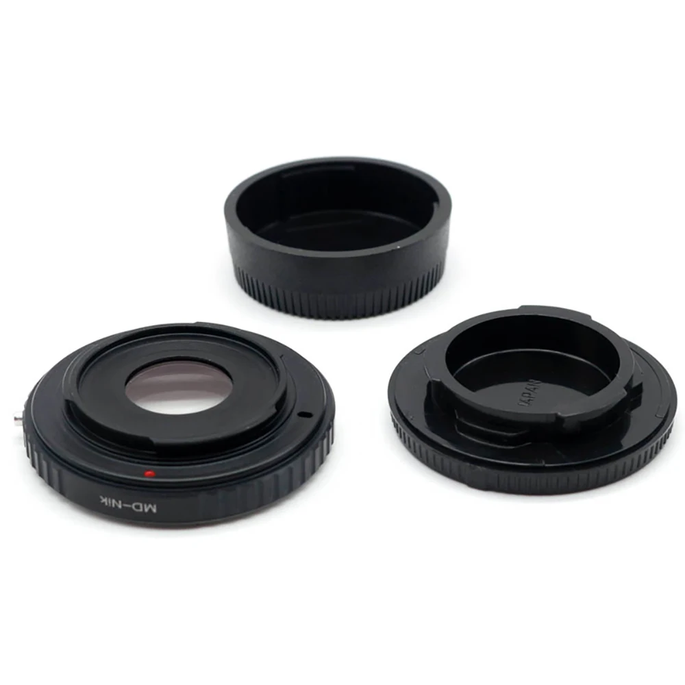 Md-nik F para Minolta MD mount lens Nikon F mount adaptador de montaje de cámara Ring Minolta MC AI Correction Glass Focus to infinity - imagen 2