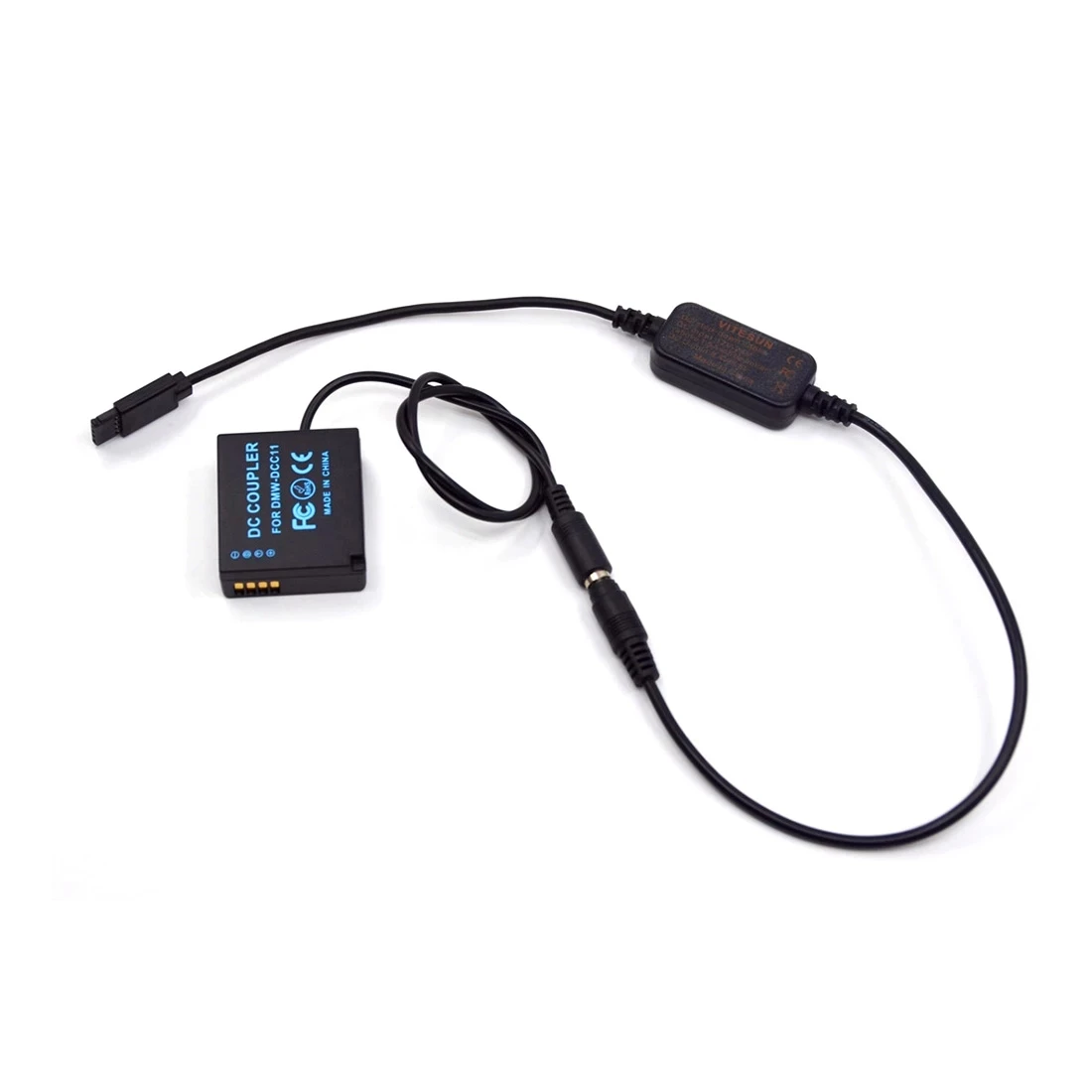 Batería simulada DMW-DCC11 BLE9E DJI ronin-s, Cable adaptador de corriente para Panasonic Lumix DMC GF3 GF5 GF6 GX5 GX7 GX85 CGK - imagen 2