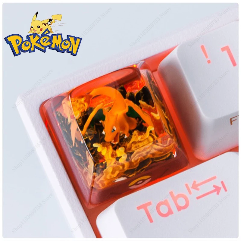Teclas de resina de Pokémon Mewtwo, personalización de personajes de Anime, Teclado mecánico 3D, teclas DIY, accesorios de teclado bonitos, regalos - imagen 5