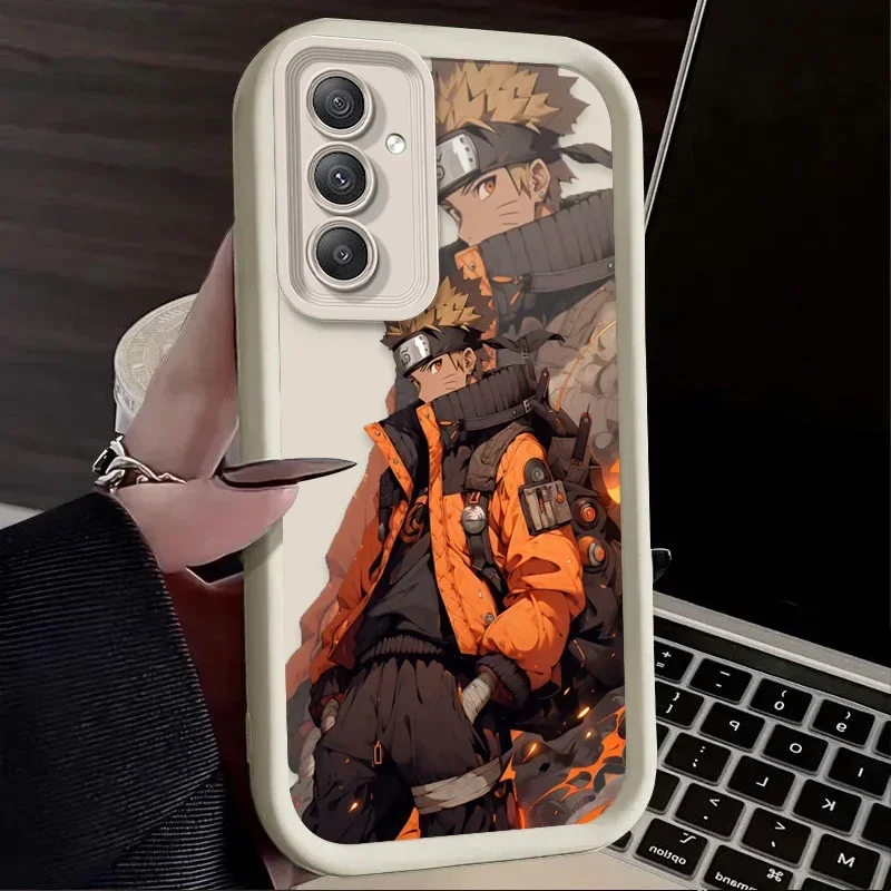 Funda mate de Anime n-narutos para Samsung Galaxy S25 S24 S23 Ultra S22 S21 Plus FE 5G A54 A34 A14 A73 A53 A33 5G TPU funda de silicona - imagen 3