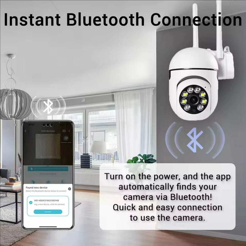 Cámaras de 8MP Wifi Video vigilancia IP Monitor de protección de seguridad exterior Zoom 5.0X alarma de seguimiento inalámbrica para el hogar O-Kam pro - imagen 3