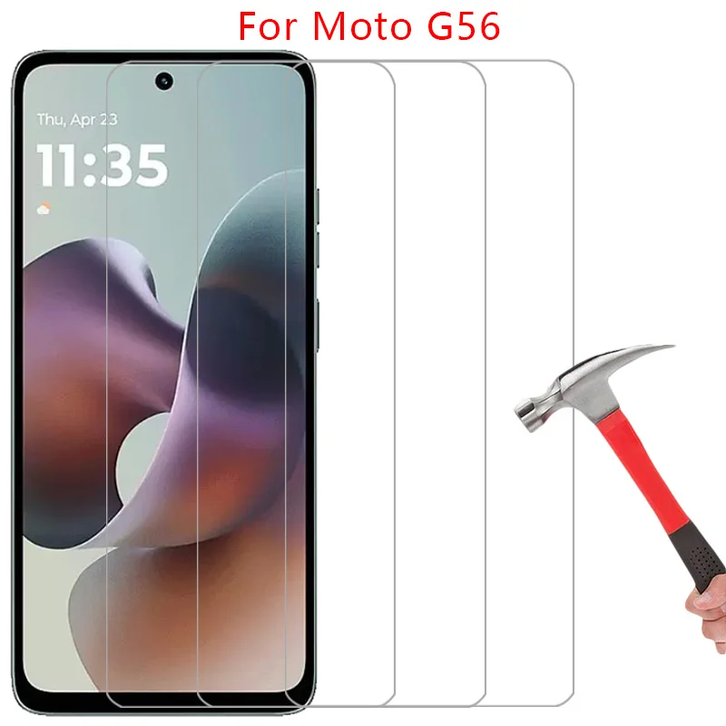 Protector de pantalla para motorola moto g56 vidrio templado protector en motog56 motog g 56 56g 5g película motorolag56 motorol mot mto