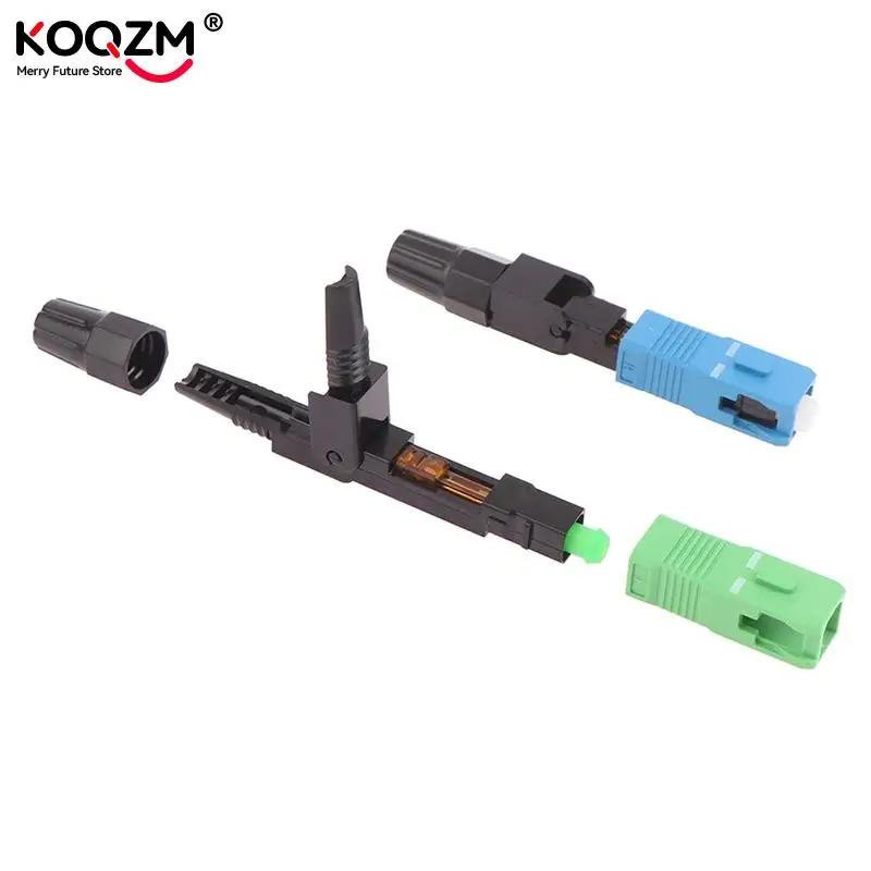 Conector rápido de fibra óptica SC APC integrado, adaptador de modo único FTTH, montaje de campo, 5 piezas - imagen 4