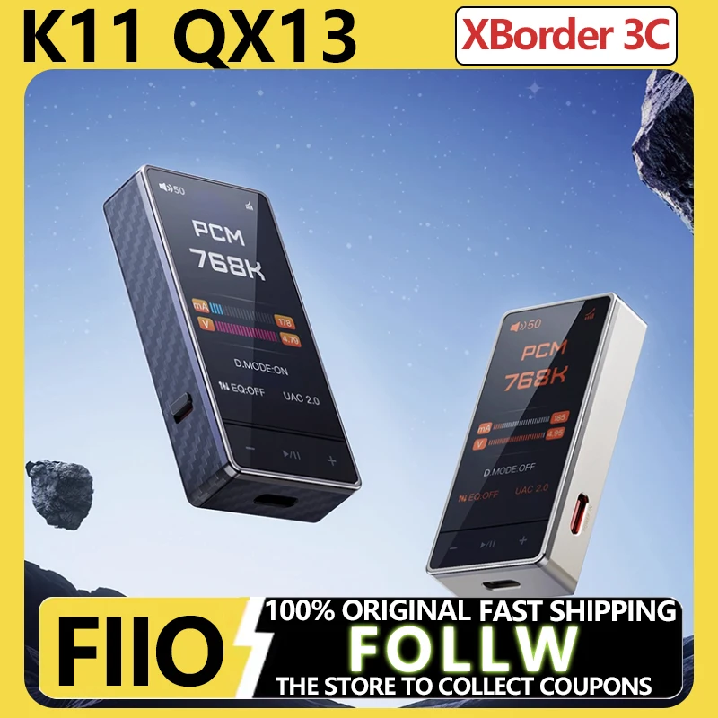FiiO QX13 amplificador de auriculares decodificación portátil amplificador de potencia de auriculares USB cola pequeña DSD fiebre amplificador HiFi regalo personalizado