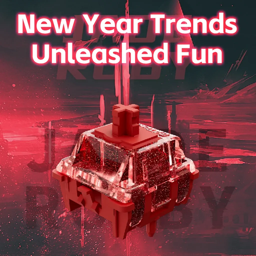 GATERON-interruptor magnético de Jade y rubí, edición limitada, configuración libre, efecto Sensor Hall de previaje, teclado magnético, interruptores para juegos - imagen 2