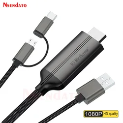 Adaptador HDMI USB-C Mirascreen duplica pantalla Android en TV