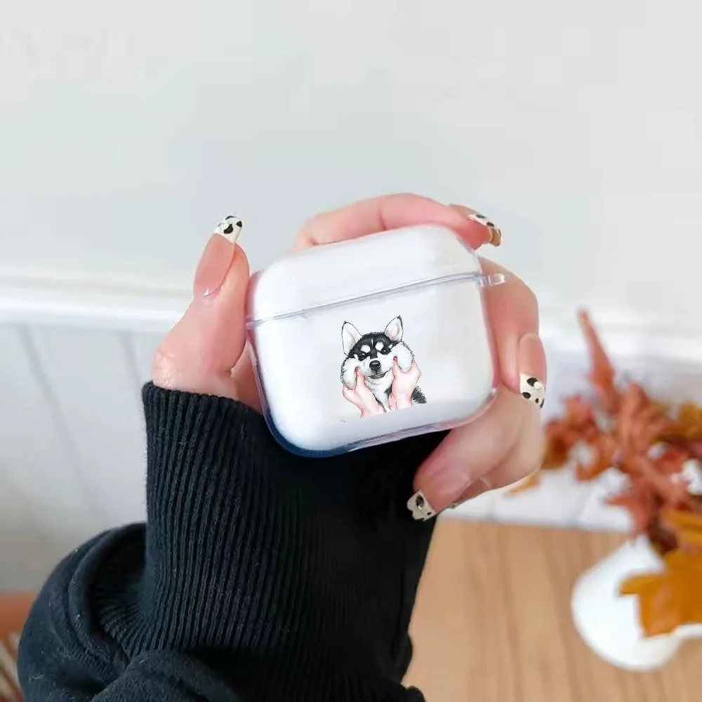 Funda de auriculares suave de TPU pintada con animales para Apple Airpods 4 Airpods Pro 3 2 1 Airpods4 Pro3 Pro2 funda protectora transparente - imagen 5