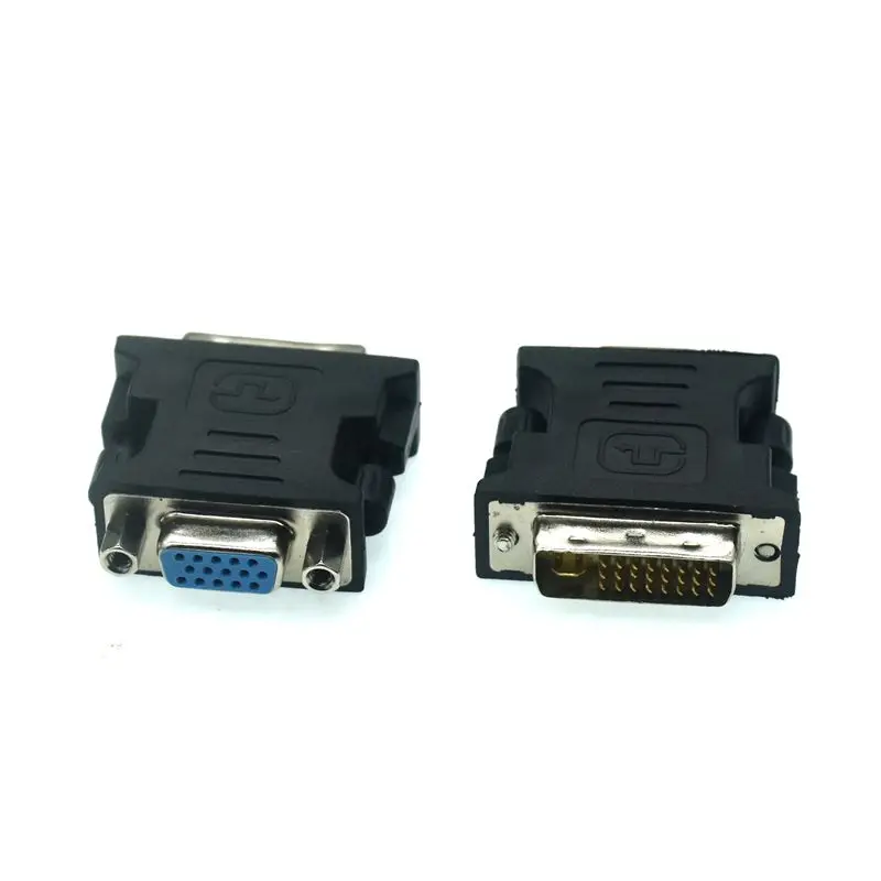 Adaptador DVI-D DVI a VGA de 1080P, convertidor DVI-I macho de 24 + 5 pines a VGA hembra, adaptador de tarjeta gráfica de vídeo HD para PC, proyector HDMI - imagen 2