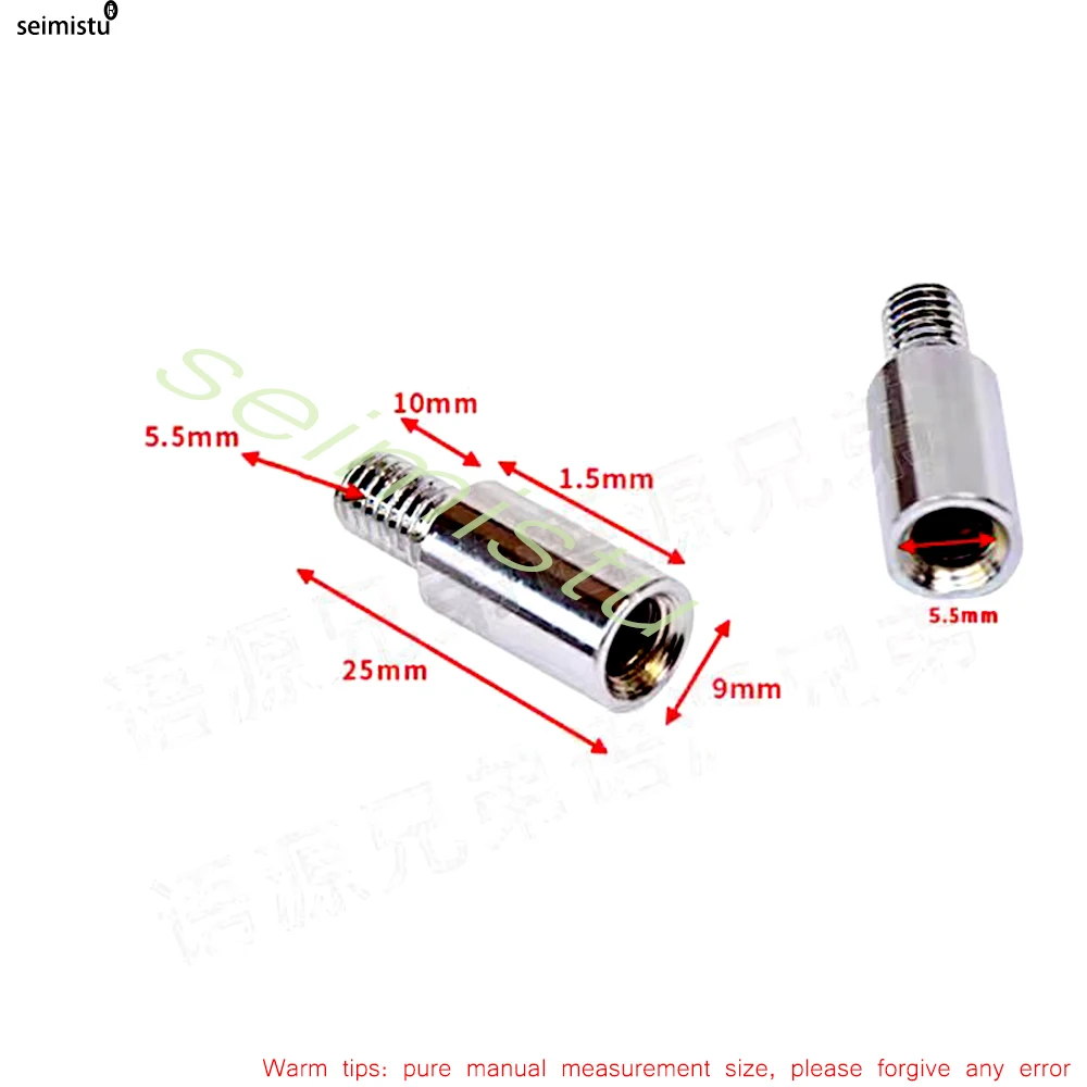 Joystick Arcade, eje extensor de 1,5 cm, perilla de tornillo M6, extensión de palo de comando de juego, junta esférica Seimitsu para Joystick Sanwa - imagen 4