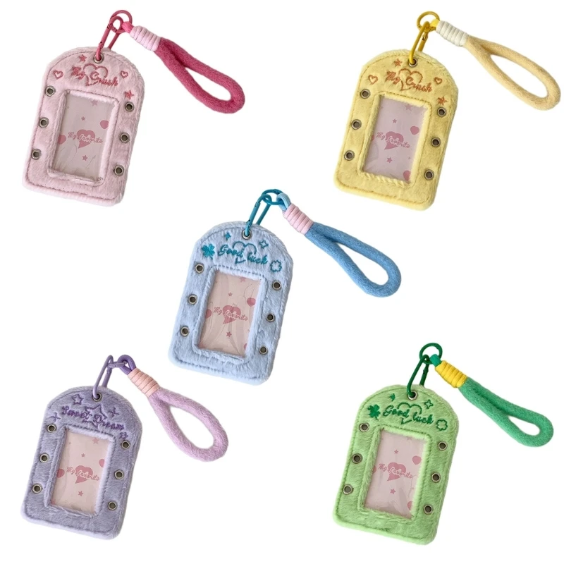 Funda protectora para tarjetas D7YC 3 pulgadas, funda protectora para fotos, tarjetas escolares con práctico gancho y