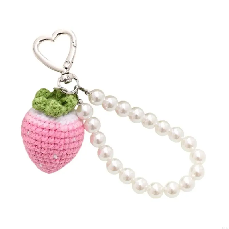 Correa teléfono crochet crochet hecho a mano Caqueta llave anti -pérdida para regalo colgante bolsas llave - imagen 3