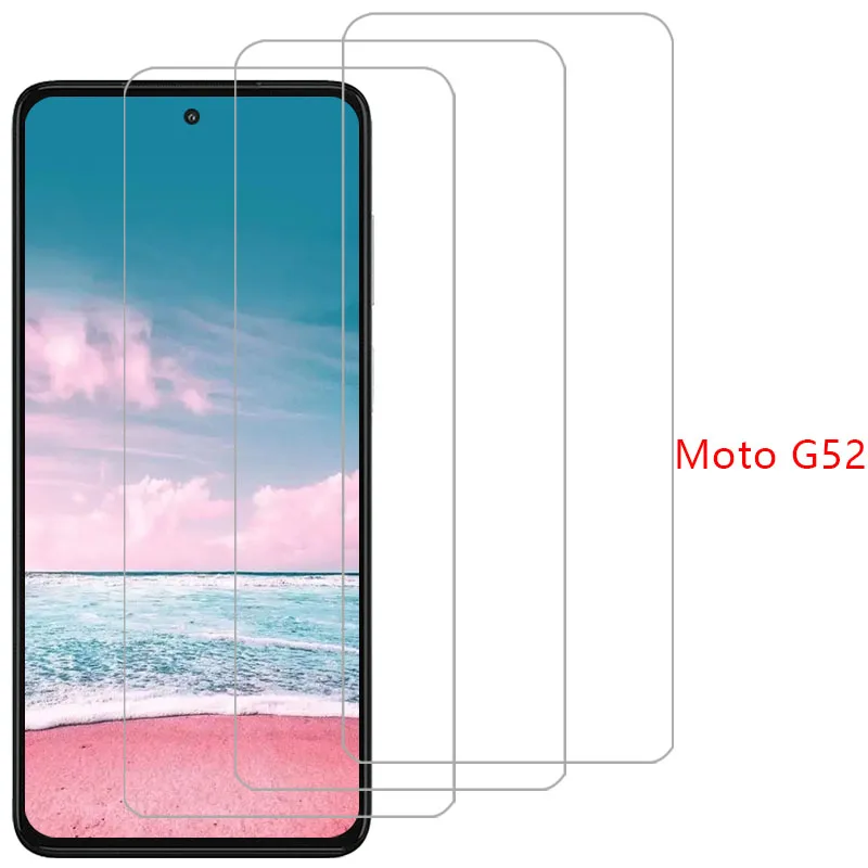 Protector de pantalla de vidrio templado para motorola moto g52 en motog52 motog g 52 52g 5g película motorolag52 motorol mot mto