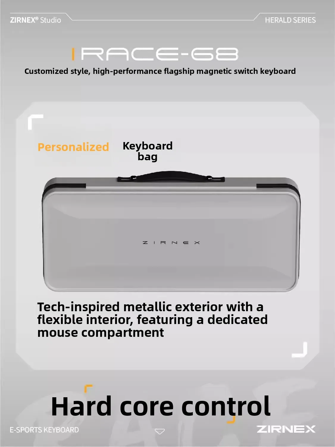 ZIRNEX RACE68 teclado con interruptor magnético con cable aleación de aluminio 8K teclado para juegos RGB RT0.005 CNC accesorios ergonómicos PC Gamer - imagen 3