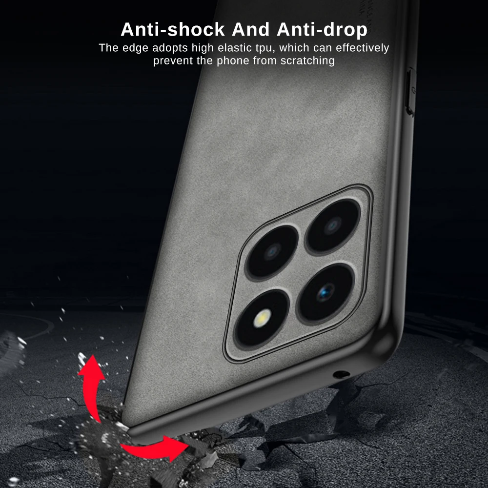 Honer-Funda de piel de oveja para Honor X6a, cubierta de lujo A prueba de golpes, X6a, 4G, Honor X6a, Hono X6, A X 6a - imagen 5