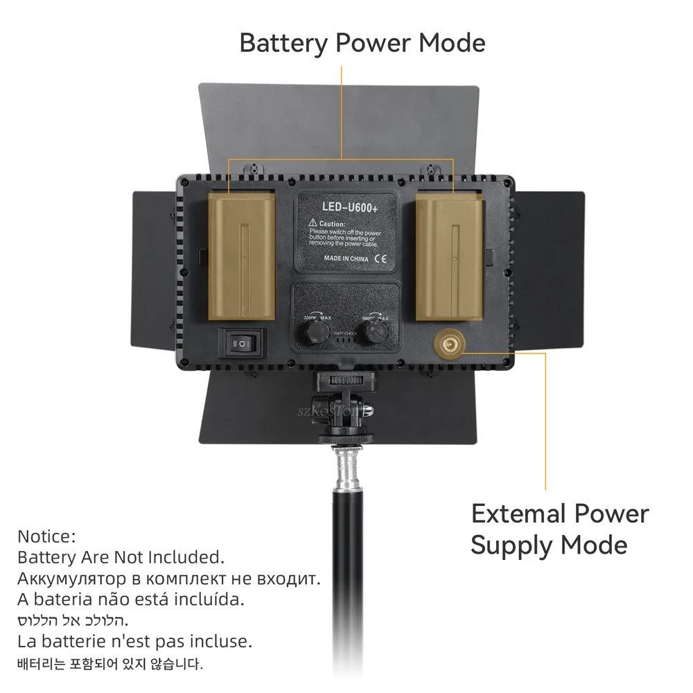 Lámpara LED de estudio fotográfico 3200-5600K, Panel de luz de relleno de vídeo, iluminación de fotografía con trípode para transmisión en vivo, Youtube, Tiktok, Volg - imagen 4