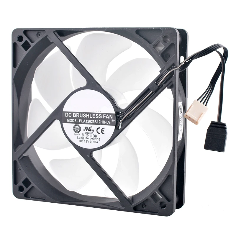 PLA12025S12HH-LV 12cm 120mm ventilador 120x120x25mm DC12V 0.50A 4pin ARGB ventilador de refrigeración para la máquina 16ultra refrigerada por agua - imagen 4