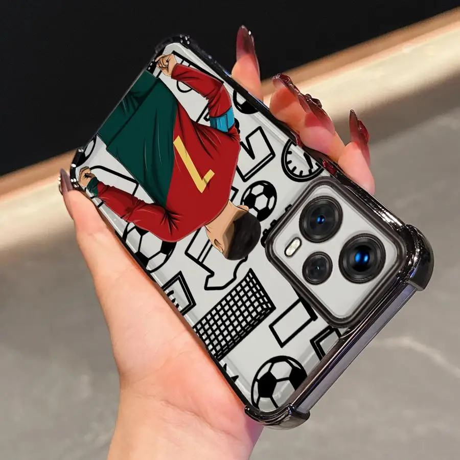 Funda de teléfono con cubierta suave con número de fútbol de dibujos animados para Redmi Note 11s 9S 11 12 13 10 Pro 10 Lite 10s 14 Pro Plus - imagen 4