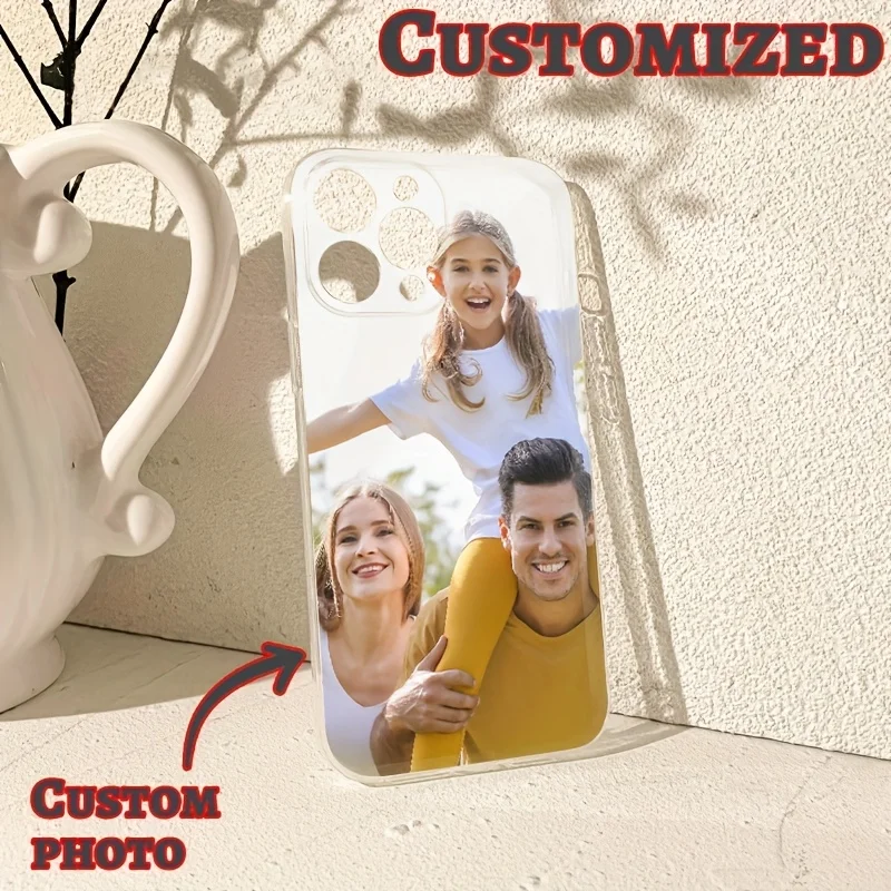 Funda blanda personalizada con foto DIY para iPhone 17 16 16e 15 14 13 12 11 Pro Max Mini SE 2020 2022 XS XR 6 6s 7 8 Plus AIR TPU contraportada - imagen 2