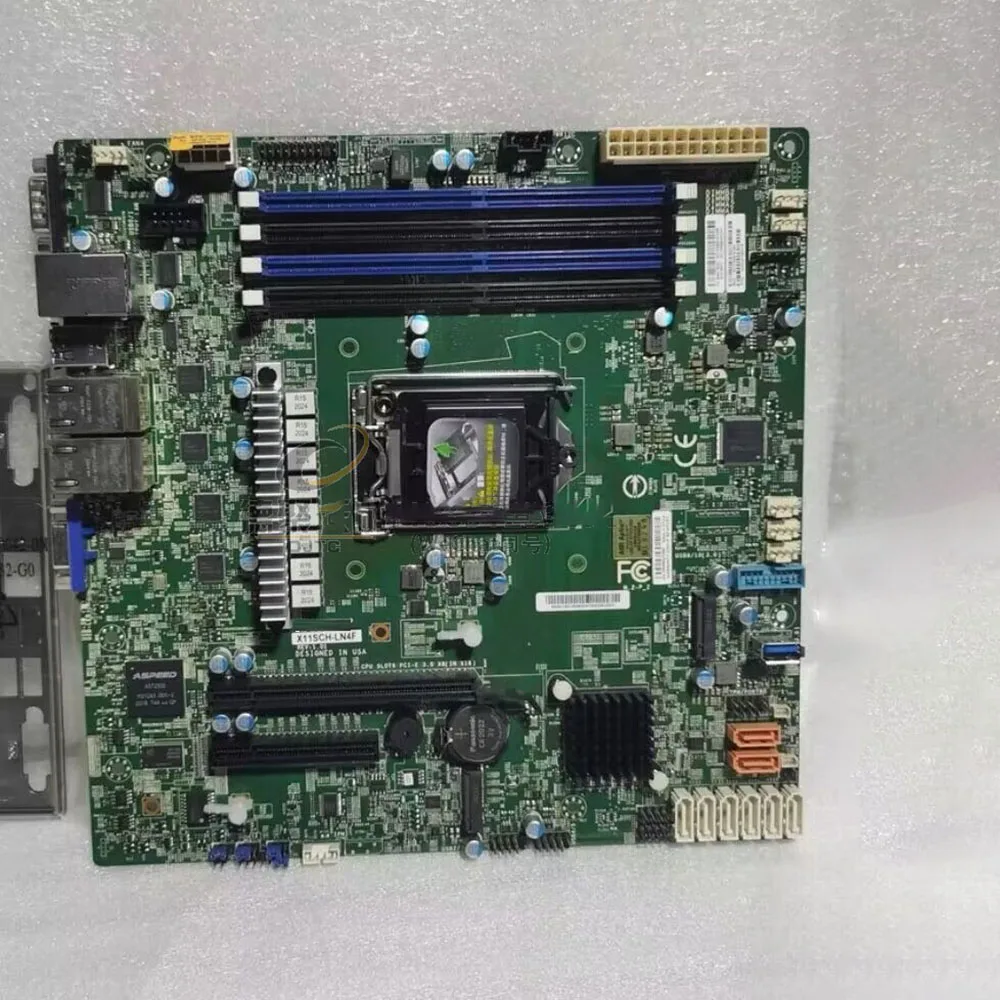 Para placa base de servidor Supermicro X11SCH-LN4F C246 1151 pines puerto de cuatro redes de un solo canal NAS M.2 - imagen 2