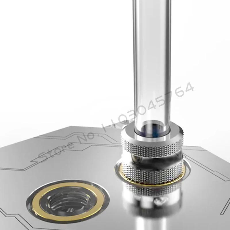 Kit de montaje de tubo duro para conector de compresión dura PETG acrílico OD14mm para refrigeración por agua de computadora, paquete de 4 o 8 Uds. - imagen 5