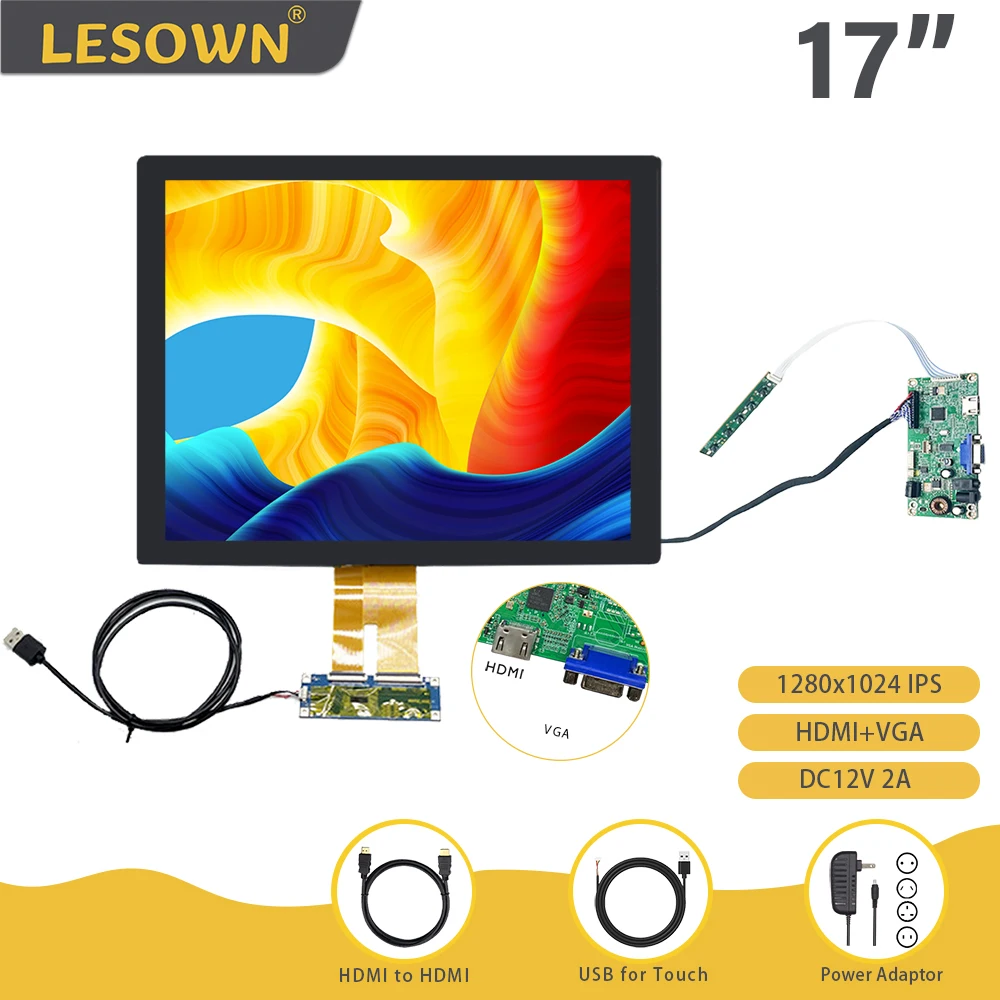 17in touch lcd
