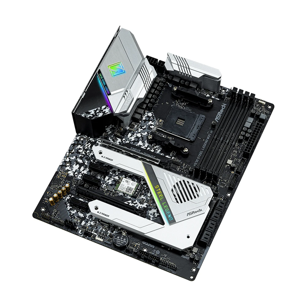 Placa base ASRock X570 STEEL LEGEND WIFI AX compatible con 5700x3D 5800X3D 5600X 5600G 2600K CPU DDR4 M.2 NVME PCIe 4,0 AM4 ATX - imagen 4