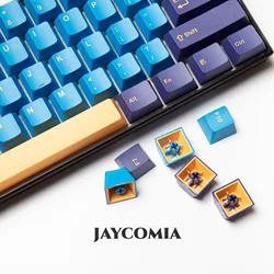 GMK Nautilus Teclas PBT Azul perfil OEM para Cherry MX