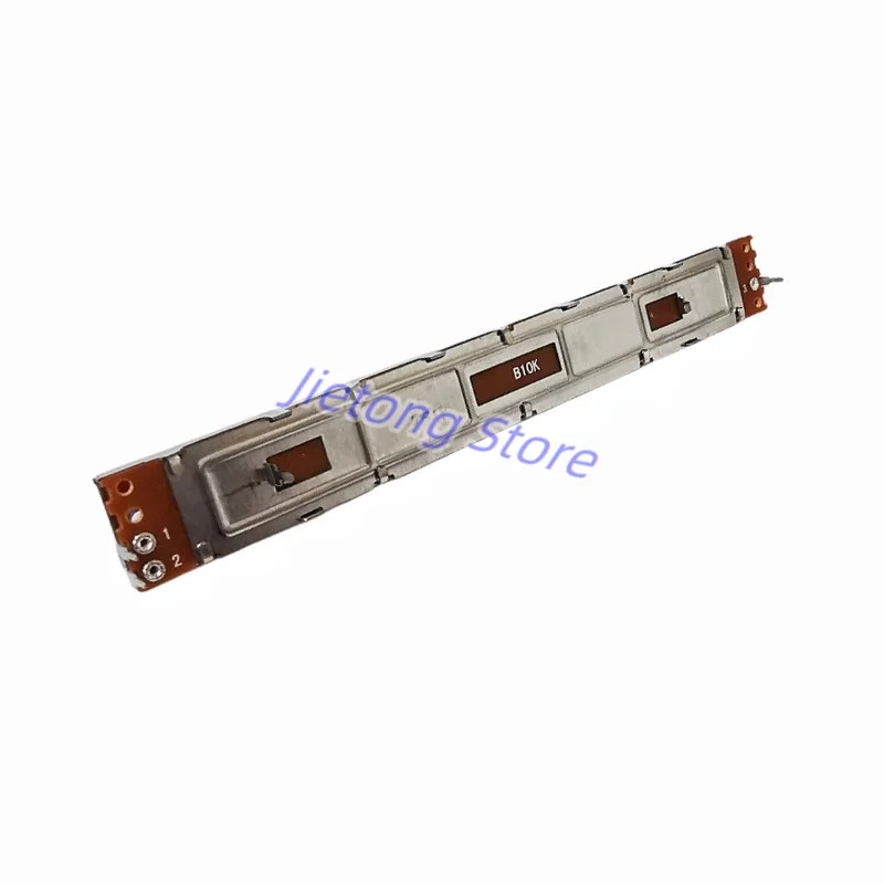 1 unidad de fader mezclador de 128mm B10K potenciómetro deslizante B103 de un solo canal longitud 12,8 cm carrera 100mm mango 8mm - imagen 3