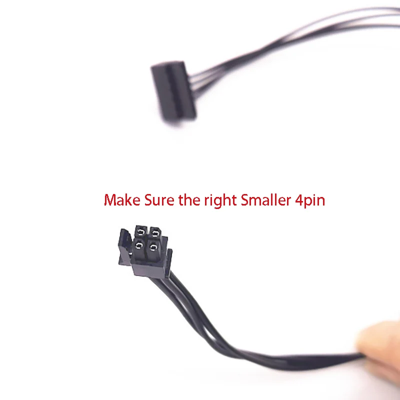 Mainbord Mini Cable de alimentación SDD de 4 pines a SATA, adaptador de Cable de enchufe único SATA doble, Cable extensible, línea de conexión de ordenador y PC - imagen 5