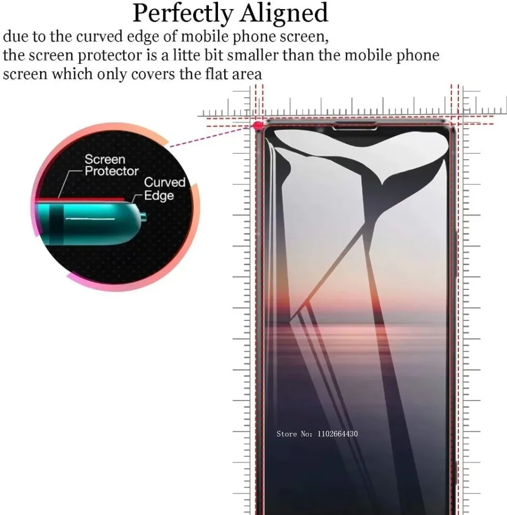 Protector de pantalla templado Sony Xperia 10 VI HD transparente - imagen 4