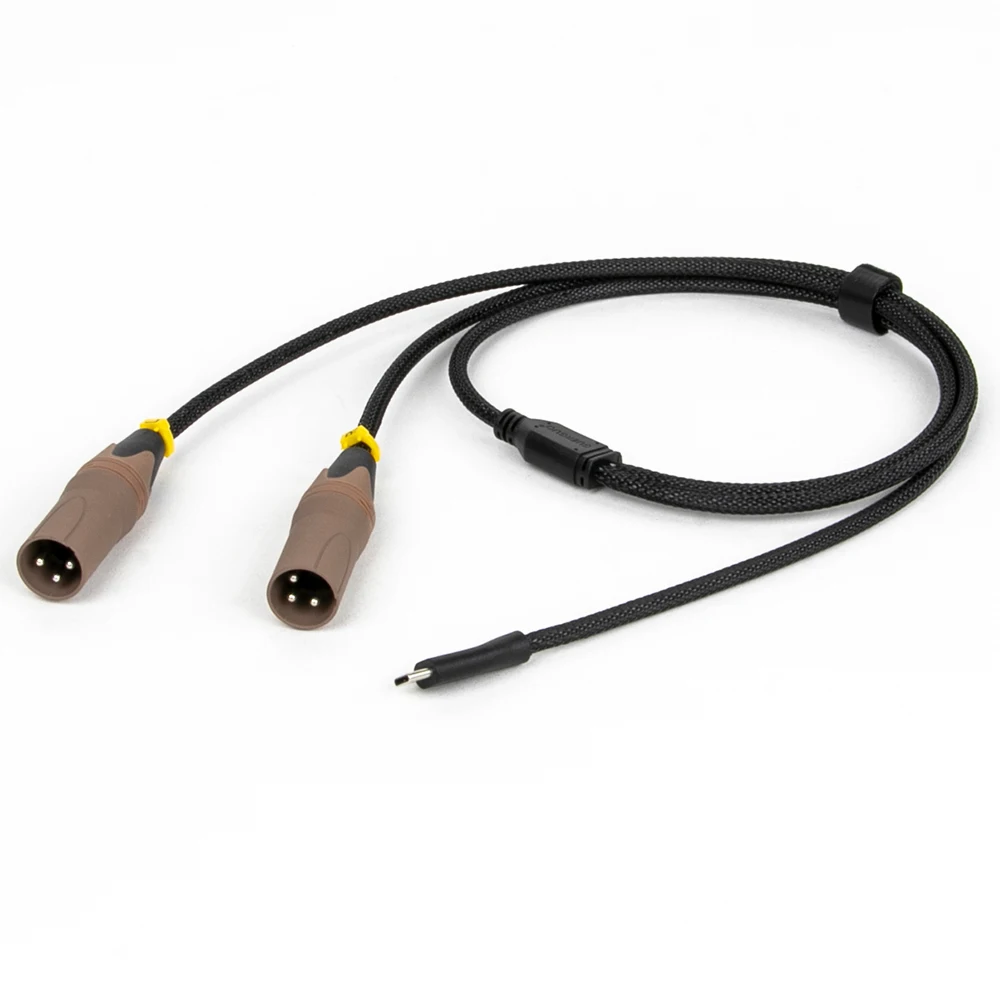 Cable de audio divisor USB C a XLR dual Y, cable adaptador de audio tipo C a 2 XLR macho/hembra compatible con teléfonos inteligentes o portátiles - imagen 3