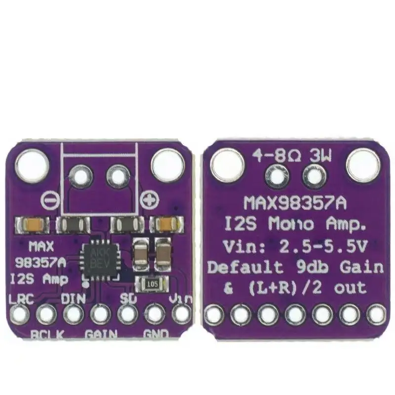TENSTAR Max98357 I2S 3W amplificador Clase D interfaz de ruptura módulo decodificador Dac Audio sin filtro para Raspberry Pi Esp32 - imagen 4