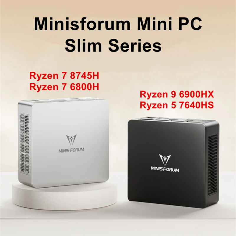 Mini PC MINISFORUM Original UM870/UM760 Slim AMD Ryzen 7 8745H / R5 7640HS DDR5 Windows 11 Mini ordenador Gamer WiFi6E Mini PC - imagen 5