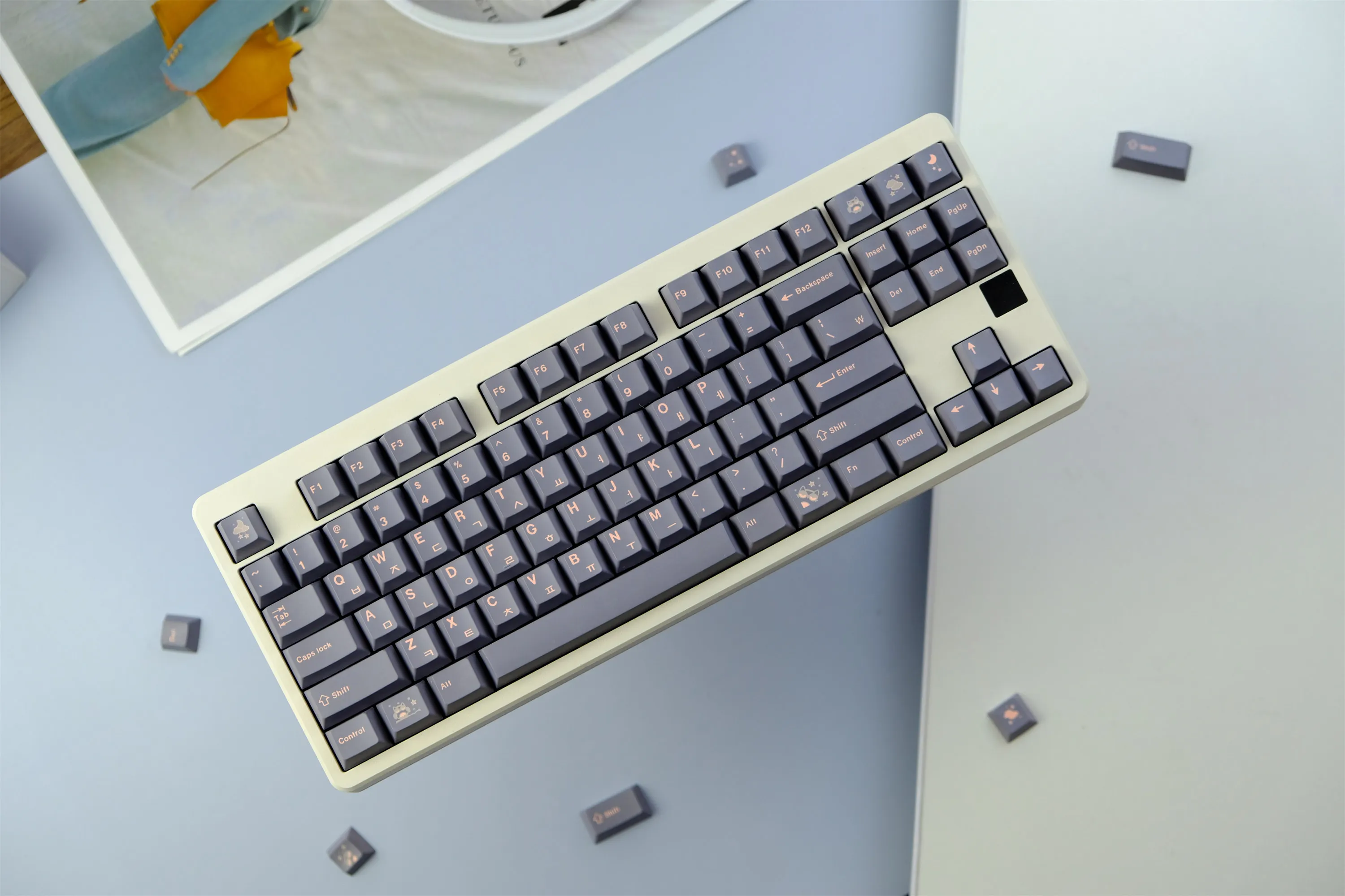GMK-Tecla de búho, teclas PBT de 129 teclas, perfil de cereza, DYE-SUB, personalizadas, para teclado mecánico - imagen 2
