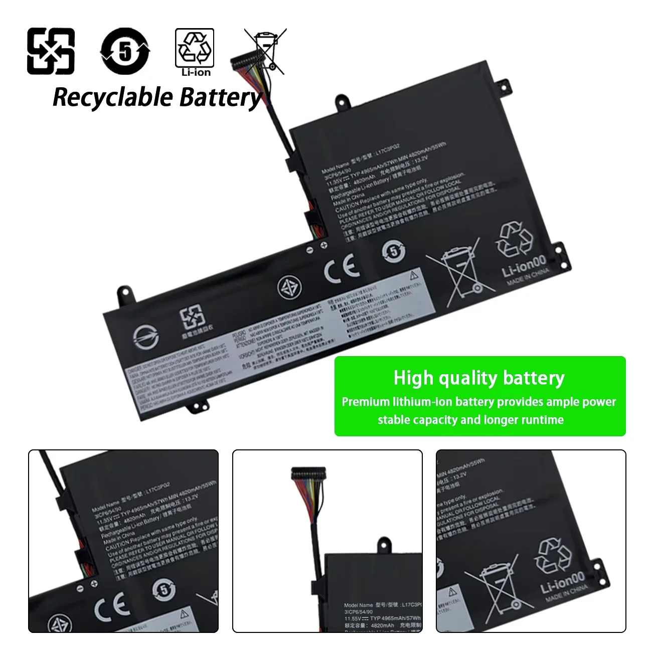 SKOWER L17L3PG1 para Lenovo Legion Y530-15ICH Y540-15IRH/17IRH Y730 Y740 Y7000 Y7000P L17C3PG2 L17C3PG1 L17M3PG2 - imagen 3