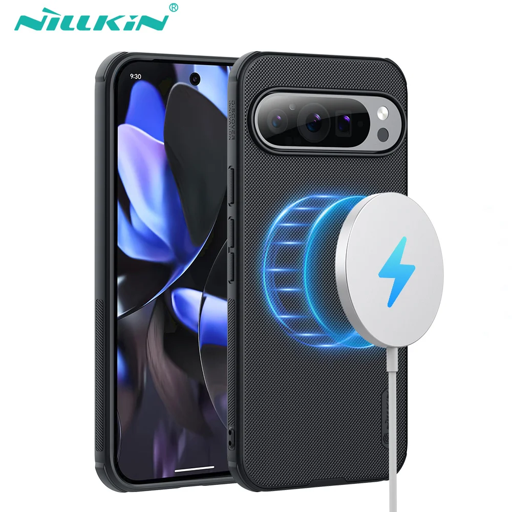 Nillkin-funda magnética para Google Pixel 9 Pro XL, protector súper esmerilado, a prueba de golpes, 9/9 Pro