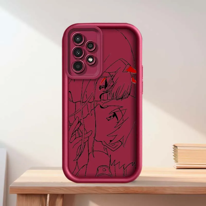 Zero Two Darling Cover para Samsung Galaxy A73 A72 A71 A56 A55 A35 A25 A54 A53 A52 A51 A32 funda de teléfono con escalera ocular - imagen 5