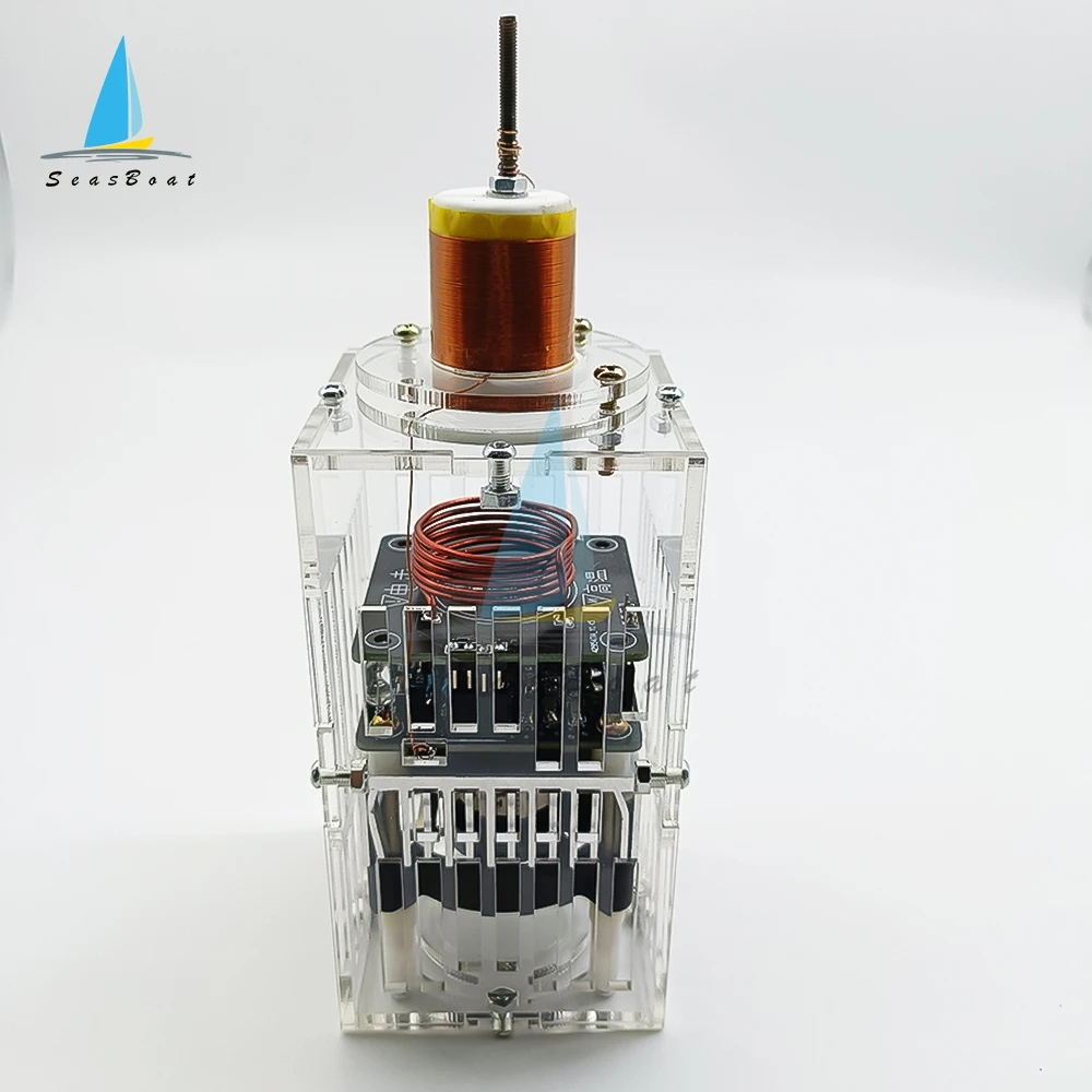 Tesla Coil HFSSTC Tesla Electronic Candle High Frequency Plasma Flame Teaching DIY Kit DC 36-40V 2A 15MHz - imagen 2