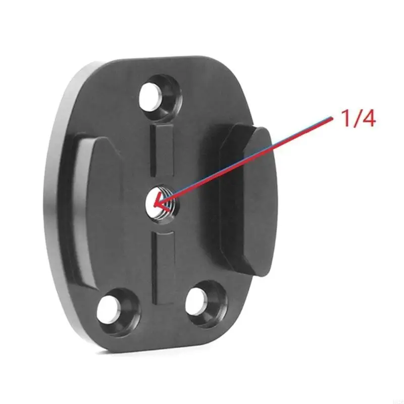 462E Adaptador trípode aluminio pesado Base instalación rápida para vloggers y creadores - imagen 2