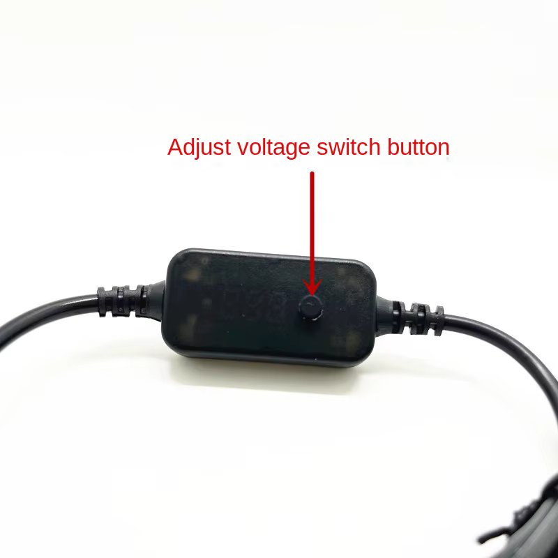 Cable de carga rápida para portátil, enrutador de módem óptico CC giratorio TYPEC de voltaje ajustable de 5-12-20V - imagen 4