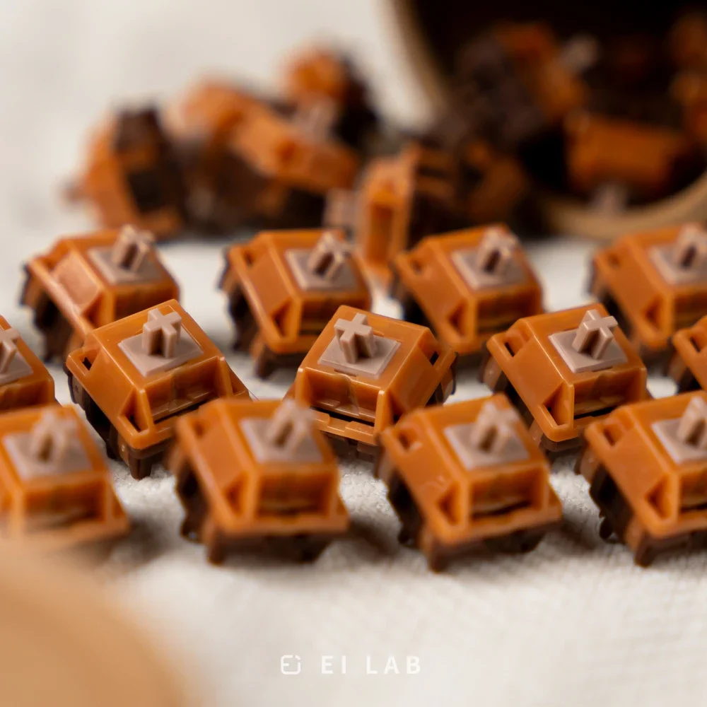 EILAB x HMX-interruptores vaqueros, teclado mecánico personalizado, interruptores lineales, lubricados en fábrica, fondo avanzado, fuerza de actuación de 42g - imagen 4