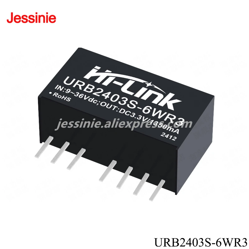 Módulo de fuente de alimentación no regulado aislado DC-DC DIP 6W 24V URB2403S URB2405S URB2409S URB2412S URB2415S URB24S-6WR3 - imagen 2