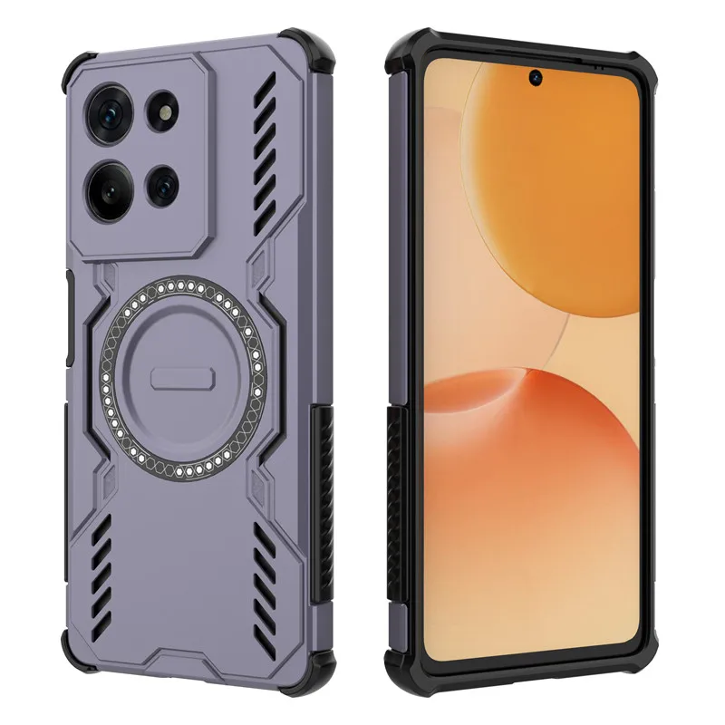 Para Motorola Moto G75 Funda Moto G75 Funda disipación de calor carga inalámbrica magnética Fundas protectoras para teléfono en Moto G75 Funda - imagen 5