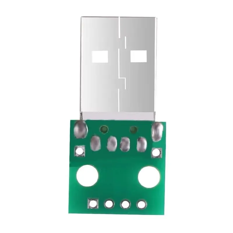Placa USB a DIP de 10 piezas, conector macho USB tipo A a placa convertidora DIP, adaptador de paso de 4 pines y 2,54mm para placa de pruebas de fuente de alimentación USB DIY - imagen 5