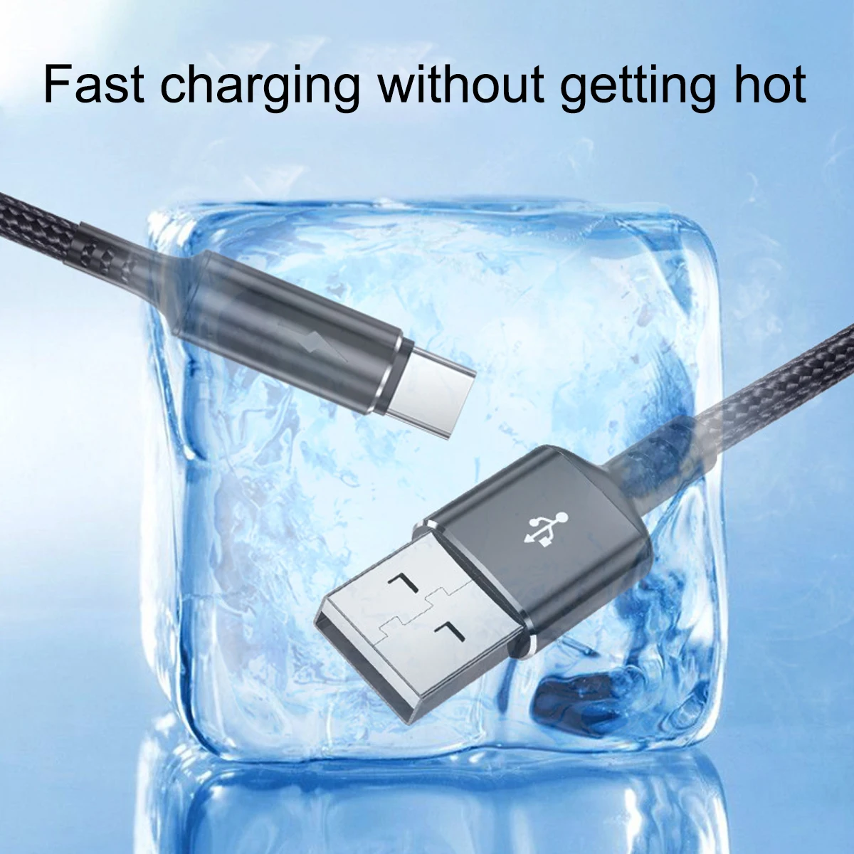 Cable Micro USB tipo C para cargador de Banco de energía, mini cable plano, línea de carga portátil corta, adaptador de carga rápida de 0,25 m, Cable de datos