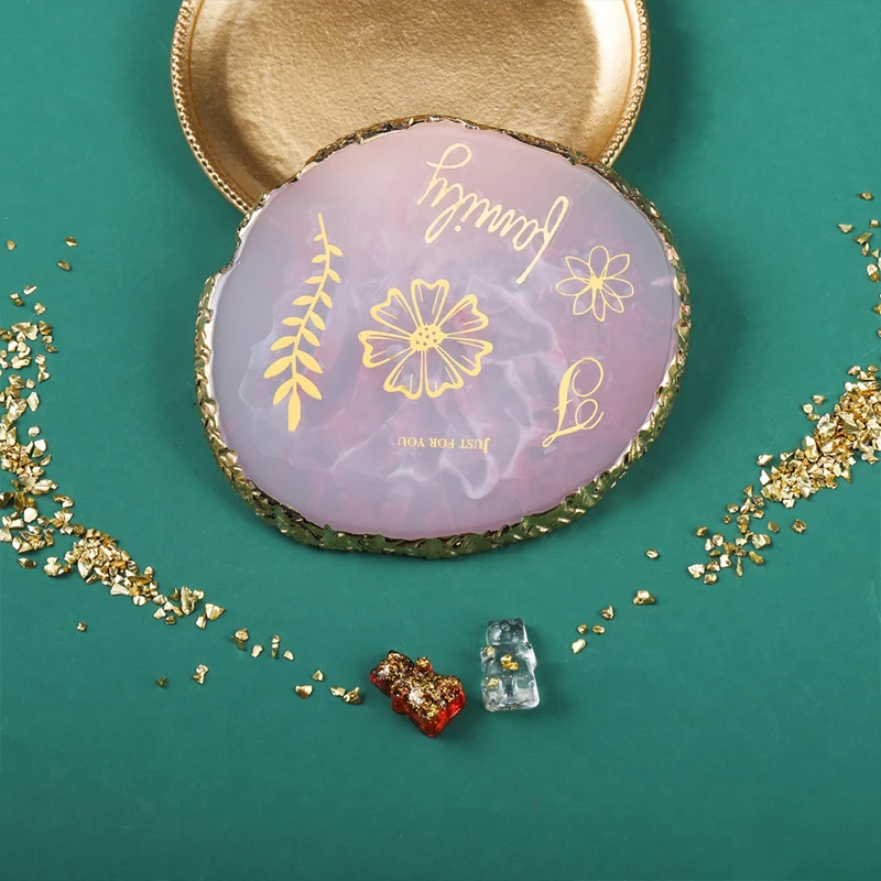 Kit de relleno de resina de pegatinas de decoración transparente, deseos de gato, relleno de resina epoxi UV para moldes de silicona DIY, fabricación de joyas artesanales, 2 uds. - imagen 2