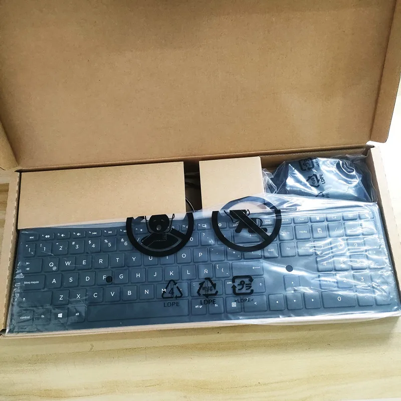 Kit de teclado y ratón de diseño latino TPC-C003K TPC-C002M para HP 310 teclado con cable USB ratón combo portátil de escritorio universal - imagen 3