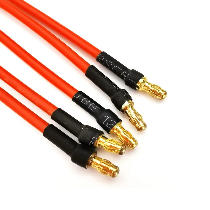 Cable de silicona para control remoto, controlador electrónico de velocidad, Motor ESC, 10/25cm, conector Banana de 3,5mm, cables de cableado, 5 unidades por juego - imagen 4