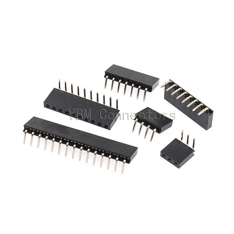 10 Uds 2,0 MM base de aguja doblada de una sola fila 90 grados horizontal 2,0 fila de flexiones madre 1*2p3P4P5P6P8P10P 1x40P - imagen 2