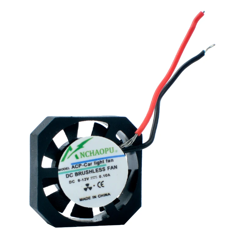 Ventilador de 9V 12V 2,2 cm 22mm 22x22x7mm 2207 Micro ventilador de refrigeración ultrafino para luces LED de coche - imagen 3